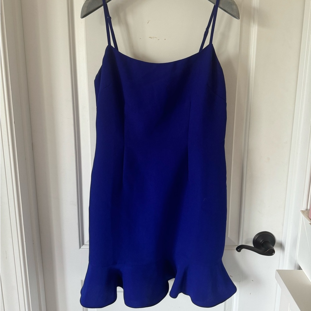 Lovers and Friends Teddy Mini Dress - Size: Medium - Color: Cobalt